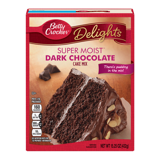 Betty Crocker Dark Chocolate Cake Mix 432g