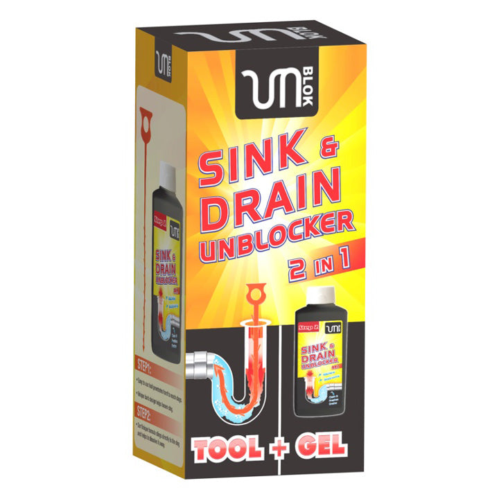 Homecare Unblok Sink & Drain Unblocker Kit 500ml